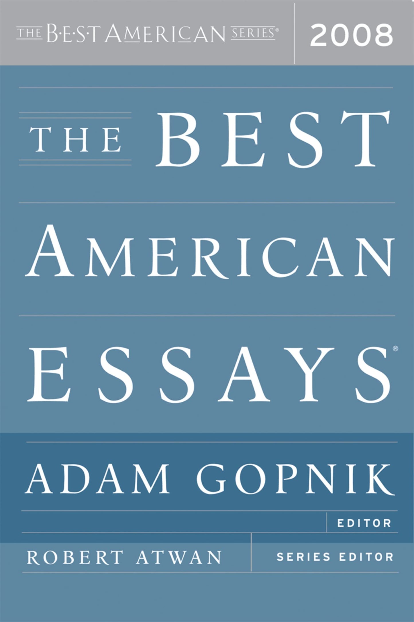 Best American Essays (2008) book cover