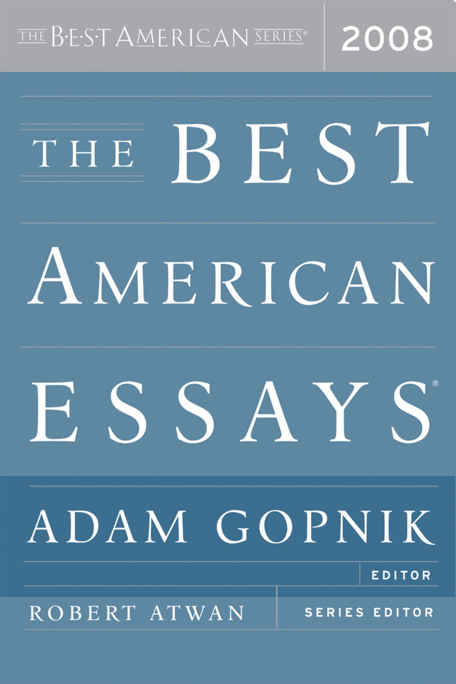 Best American Essays (2008) book cover