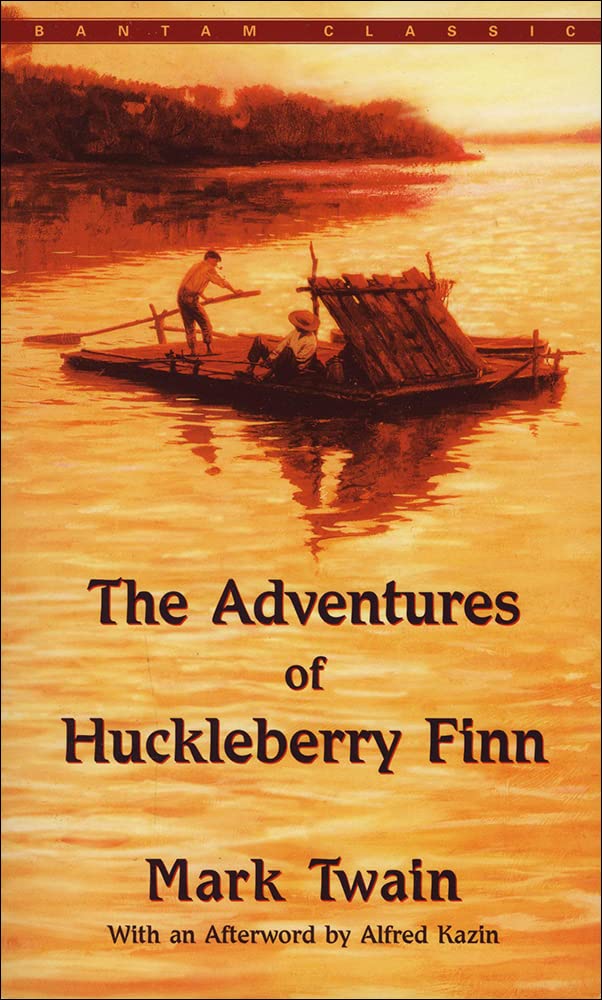 Adventures of Huckelberry Finn book cover