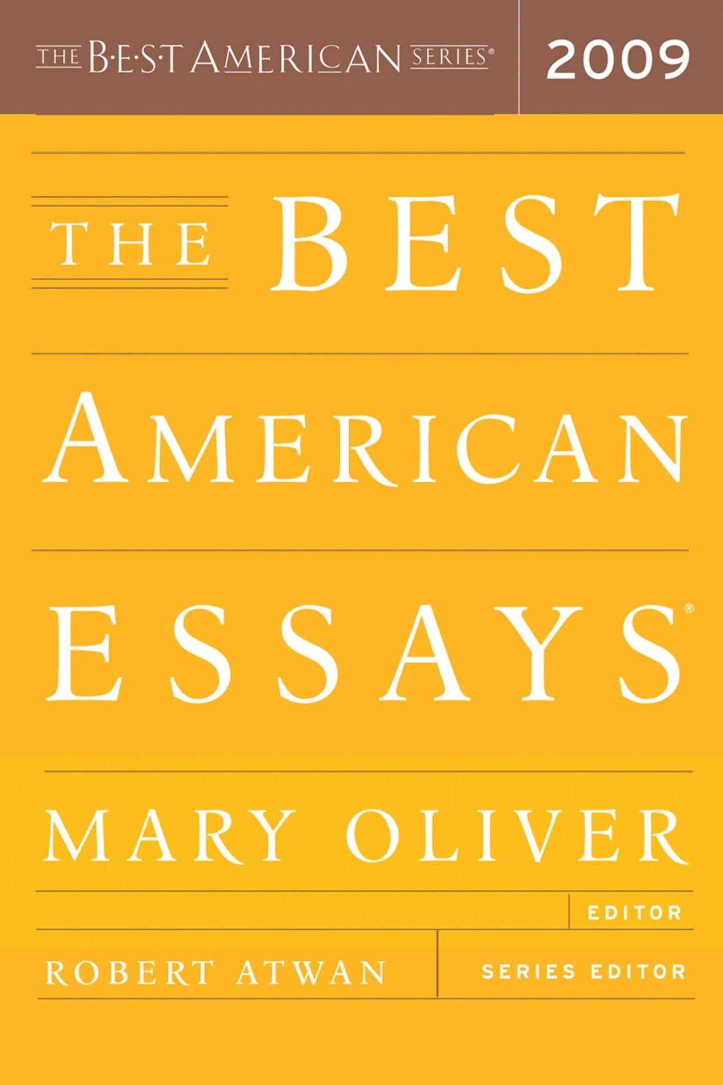 Best American Essays 2009 (2009) book cover