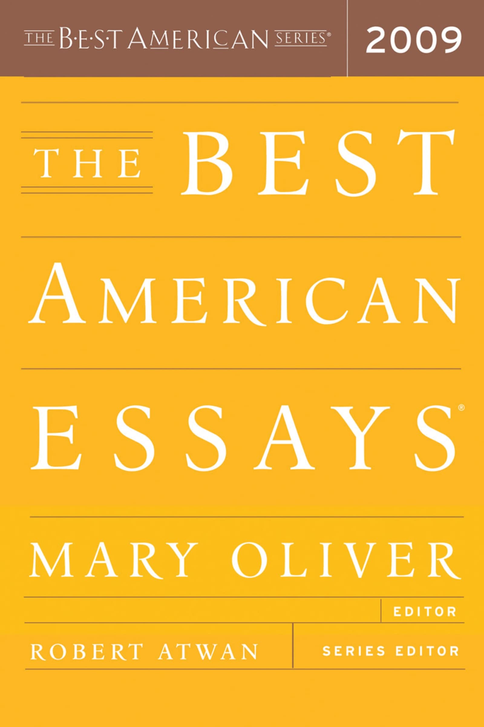 Best American Essays 2009 (2009) book cover