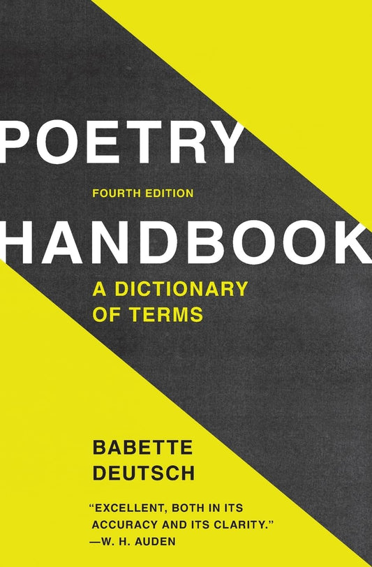 Poetry Handbook: A Dictionary of Terms (Revised) (Revised) book cover