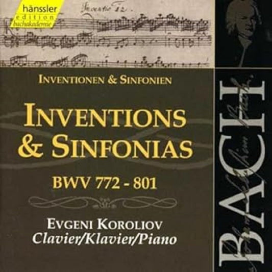 Bach: Inventions & Sinfonias, BWV 772-801 (Edition Bachakademie Vol 106) /Koroliov (piano)