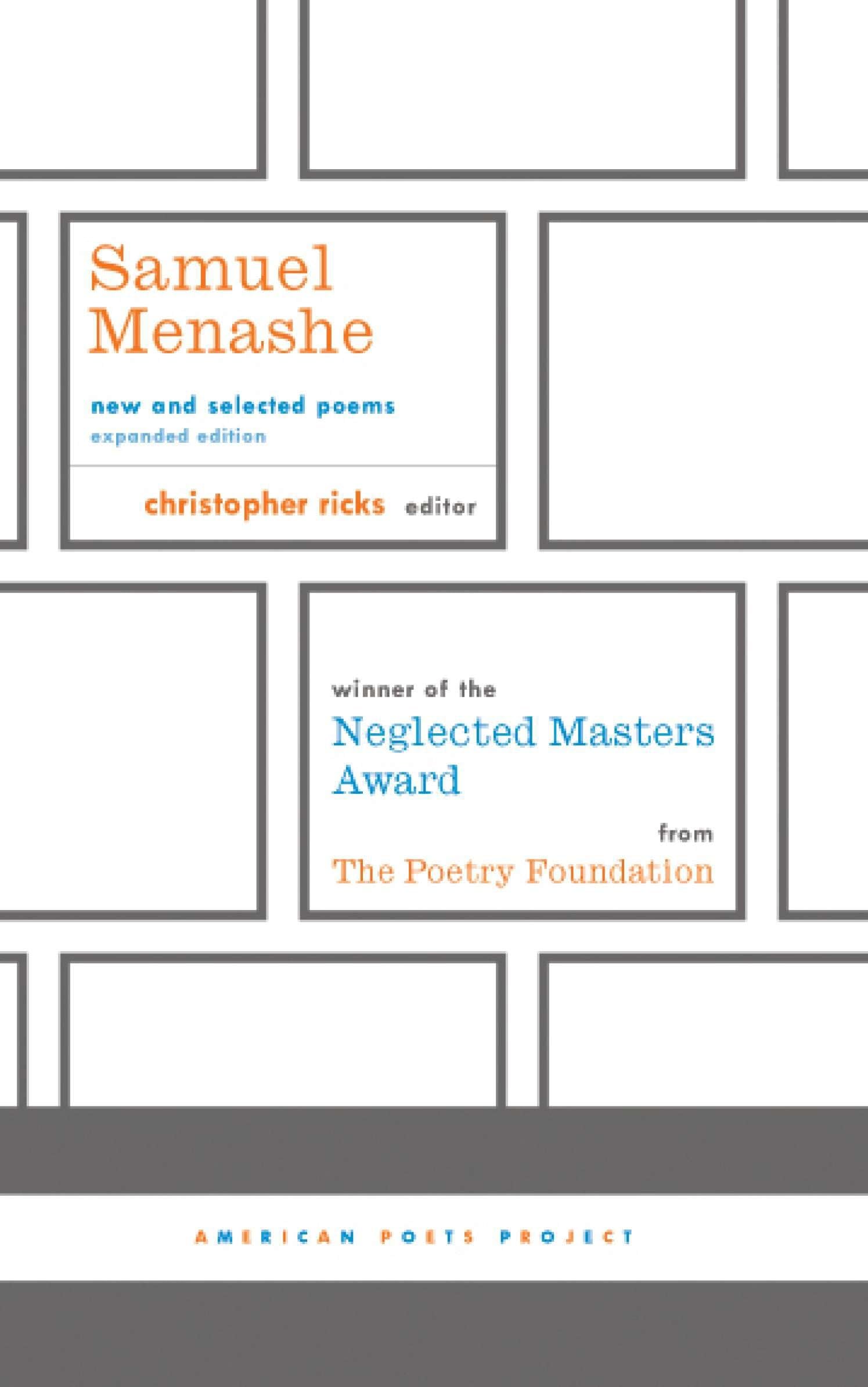 Samuel Menashe: New and Selected Poems: (American Poets Project #17) book cover