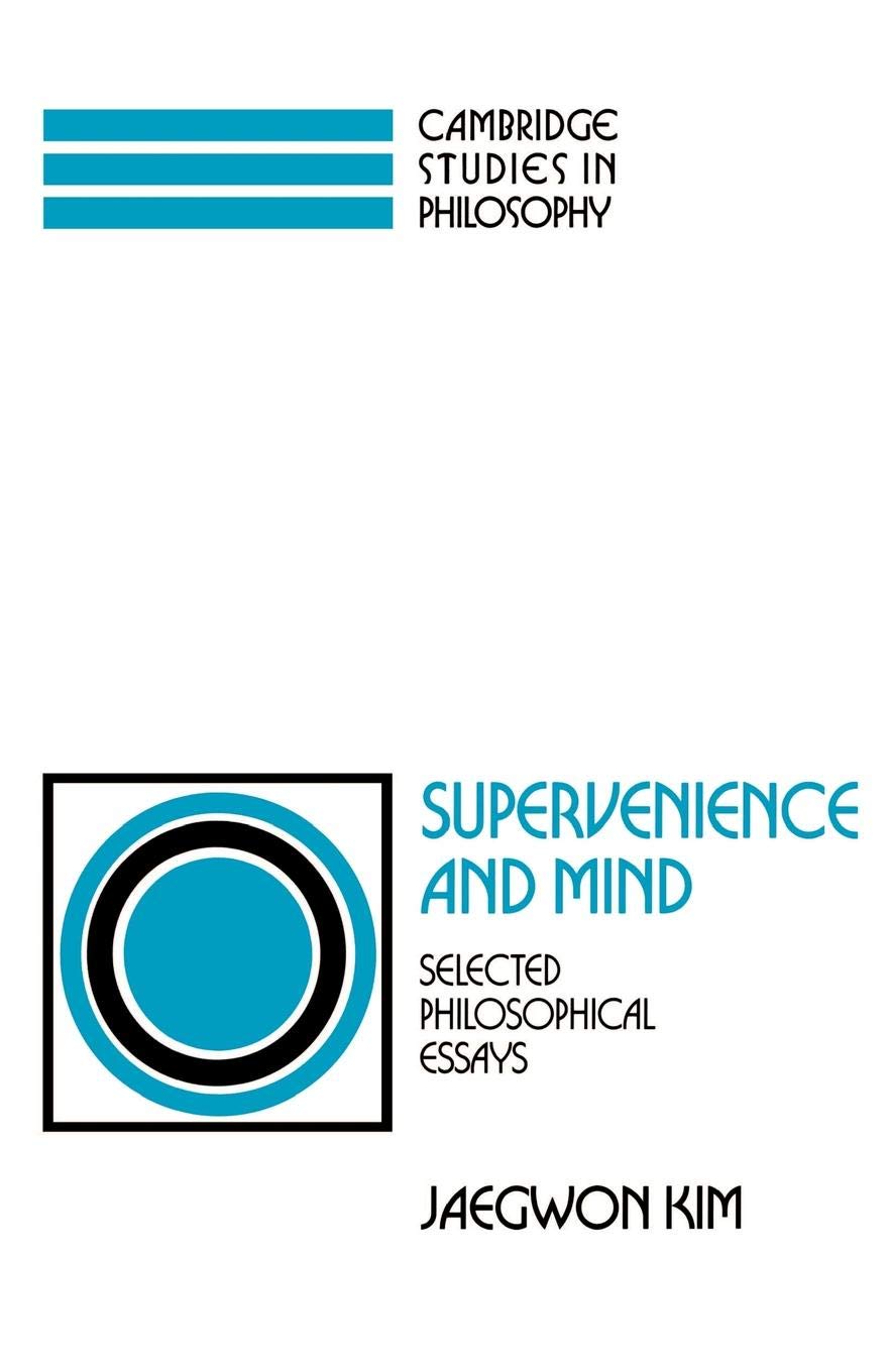 Supervenience and Mind: Selected Philosophical Essays book cover