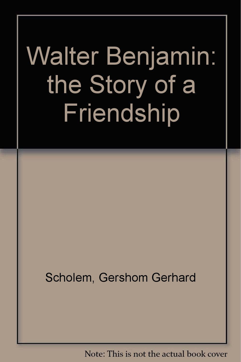 Walter Benjamin book cover