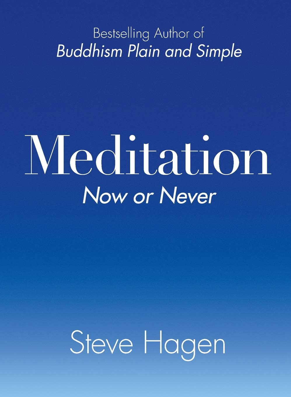 Meditation Now or Never book cover