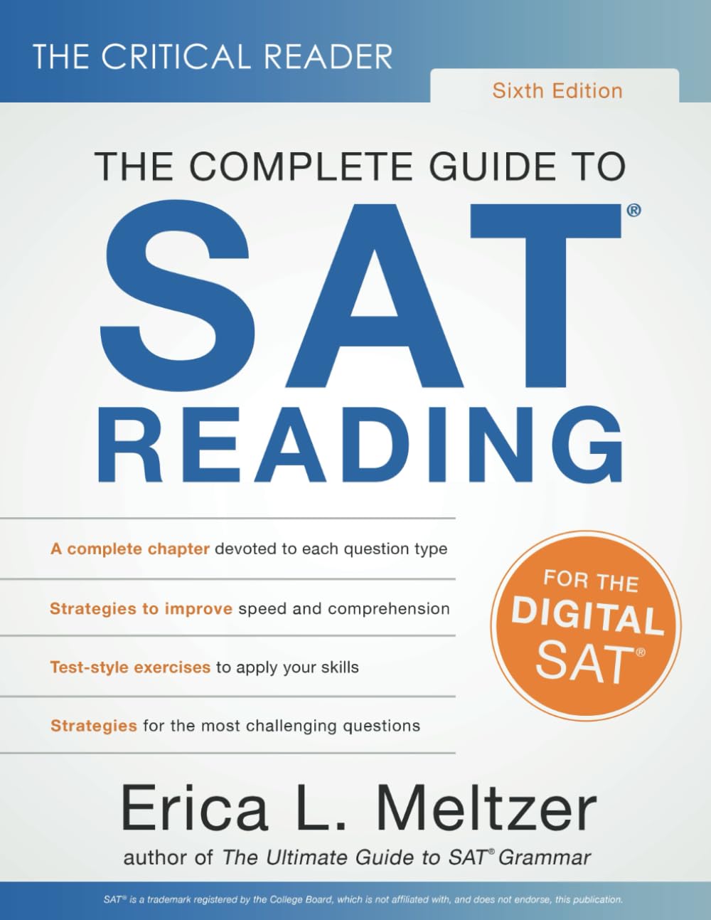 Critical Reader, Sixth Edition: The Complete Guide to SAT Reading book cover