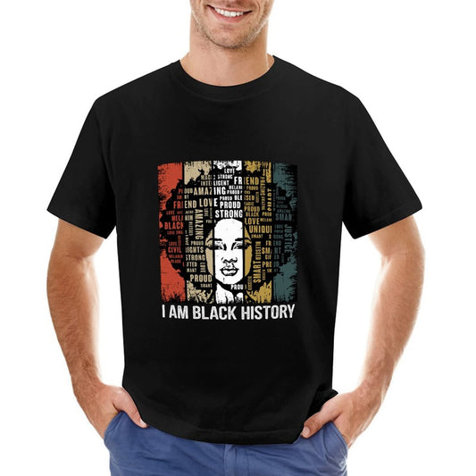 Ztpic Black History Month Apparel I Am Black History Shirt for Women Men's Casual Crewneck African American Tees Unisex book cover
