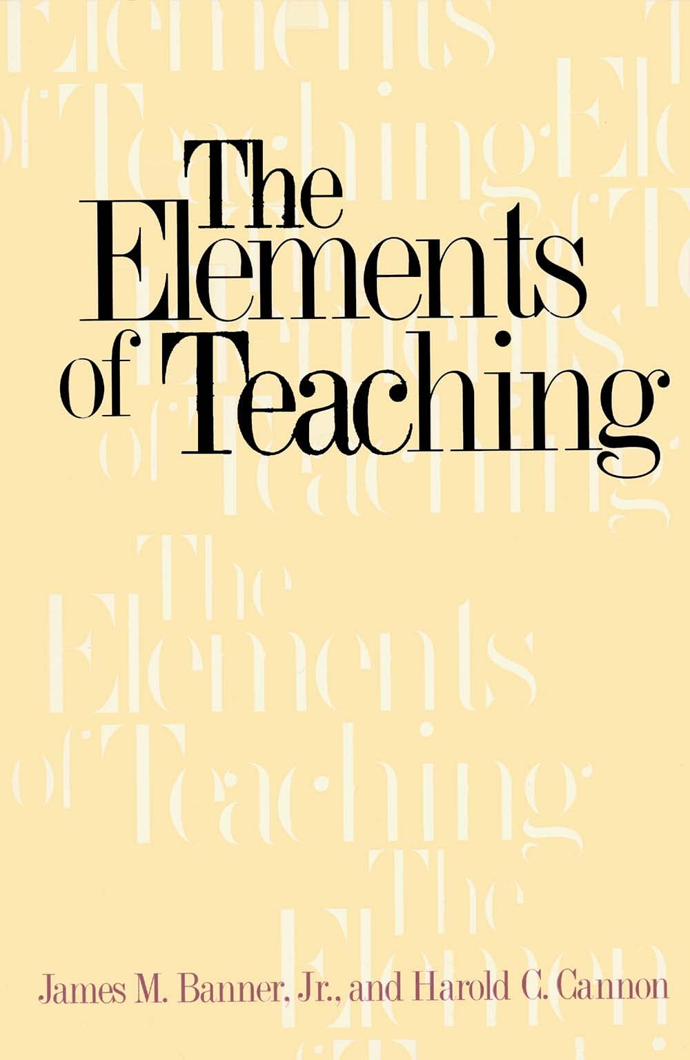 Elements of Teaching (Revised) book cover