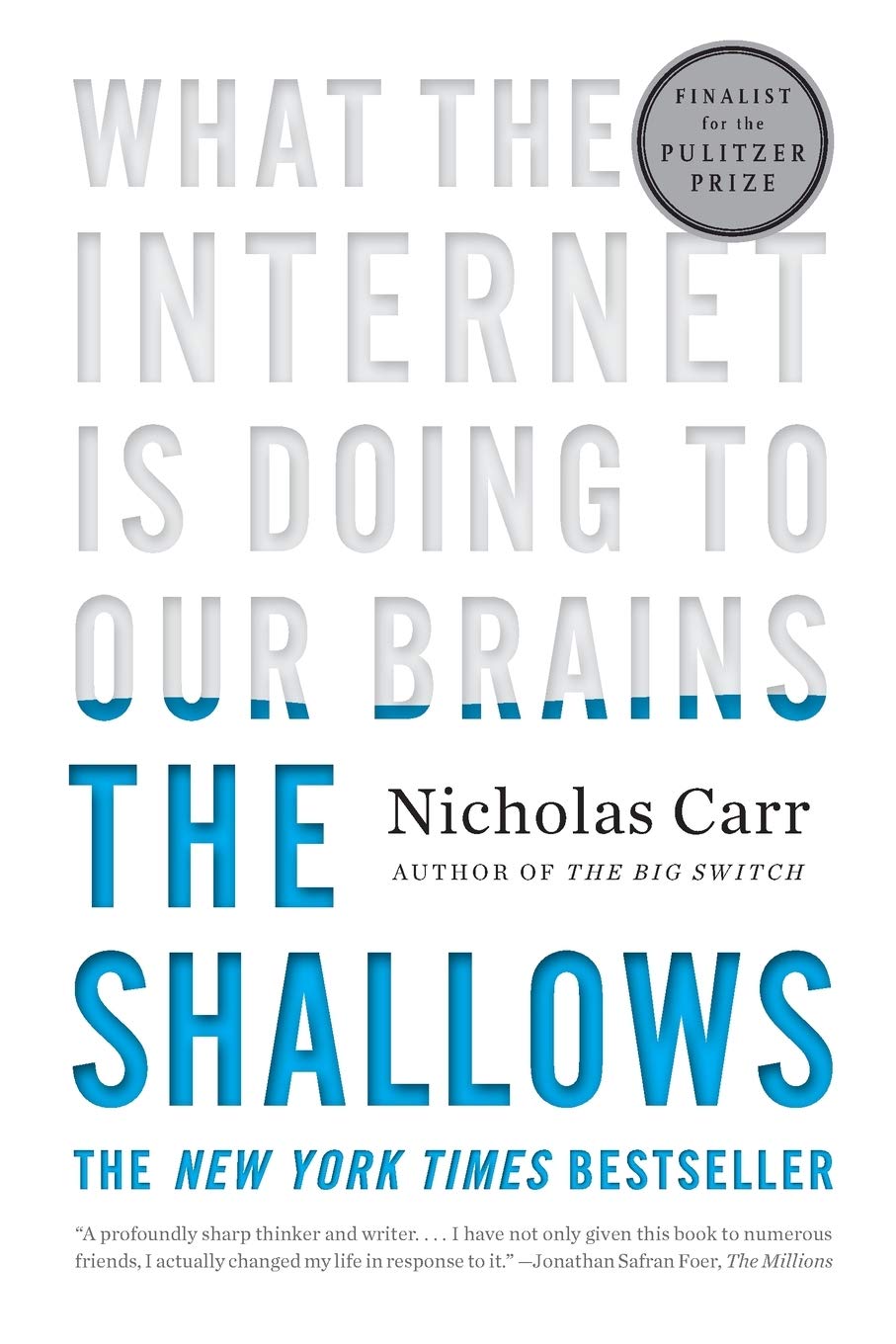 Shallows: What the Internet Is Doing to Our Brains book cover