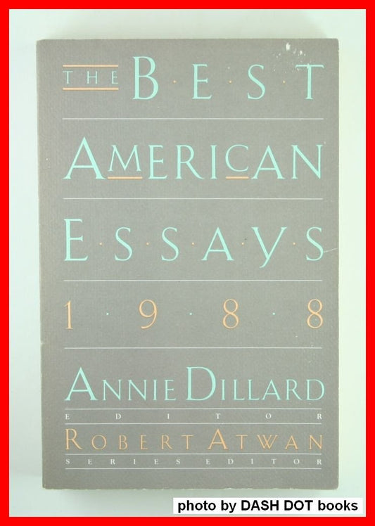 Best American Essays 1988 book cover