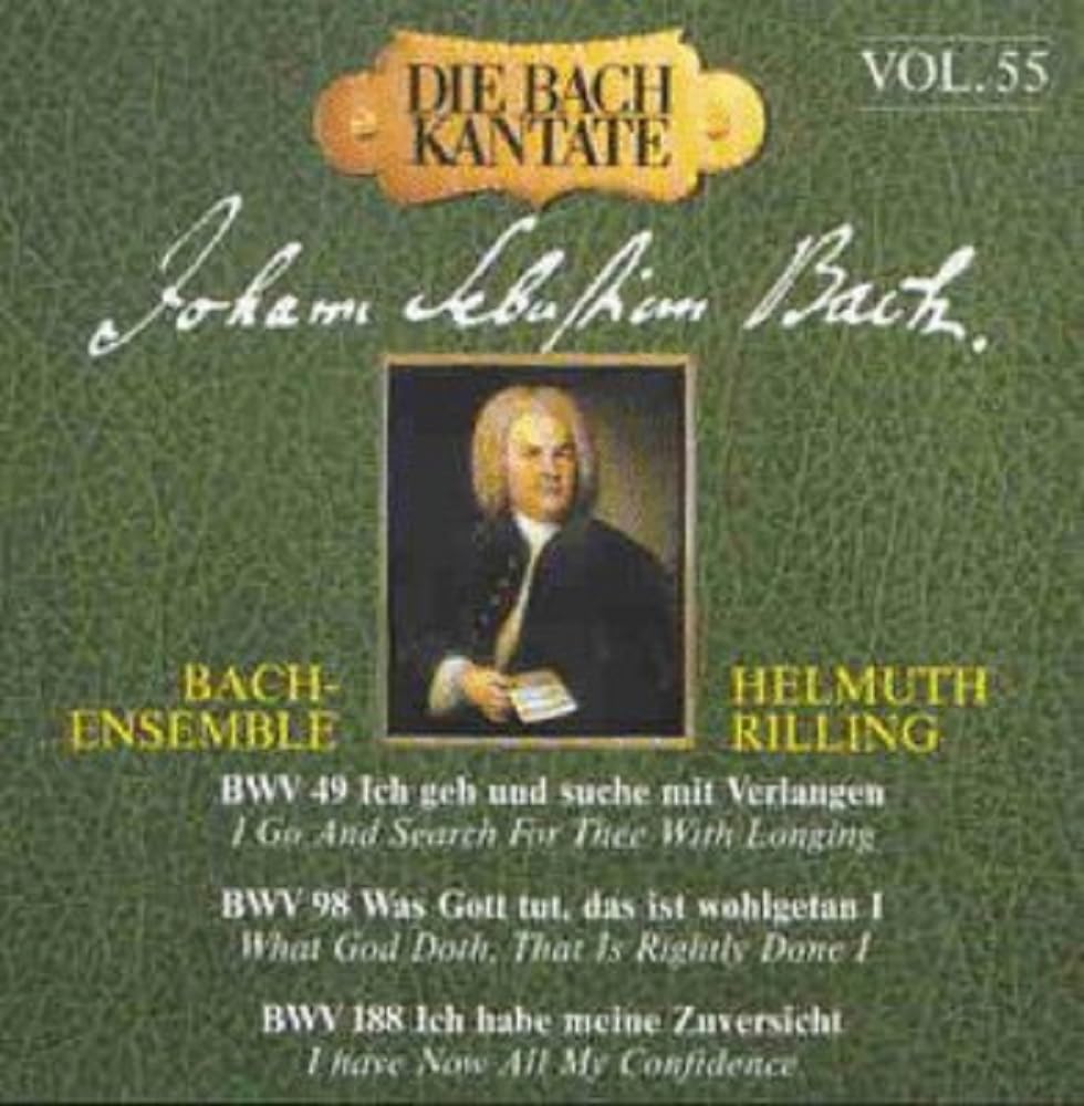 Bach Cantatas 49 98 & 188. (Soloists And Bach-Ensemble/ Rilling) book cover