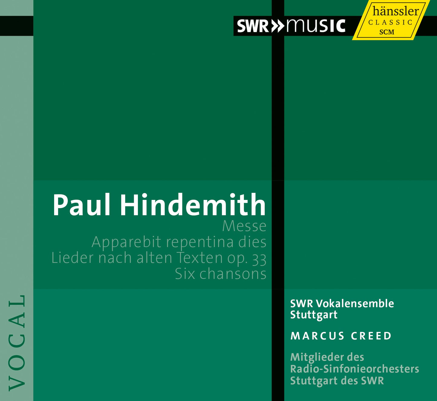 Hindemith: Messe / Apparebit Repentina Dies / Lieder nach alten Texten, Op. 33 / Six Chansons