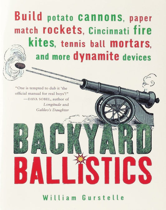 Backyard Ballistics: Build Potato Cannons, Paper Match Rockets, Cincinnati Fire Kites, Tennis Ball Mortars and More Dynamite Devices book cover