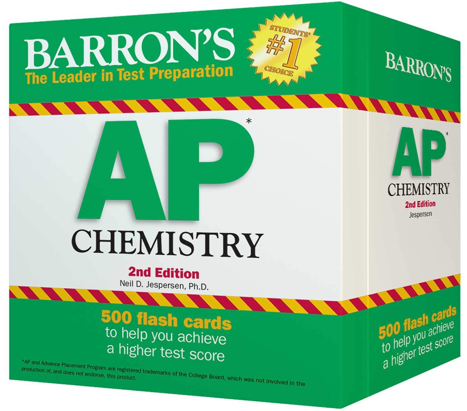 Barron's AP Chemistry Flash Cards book cover