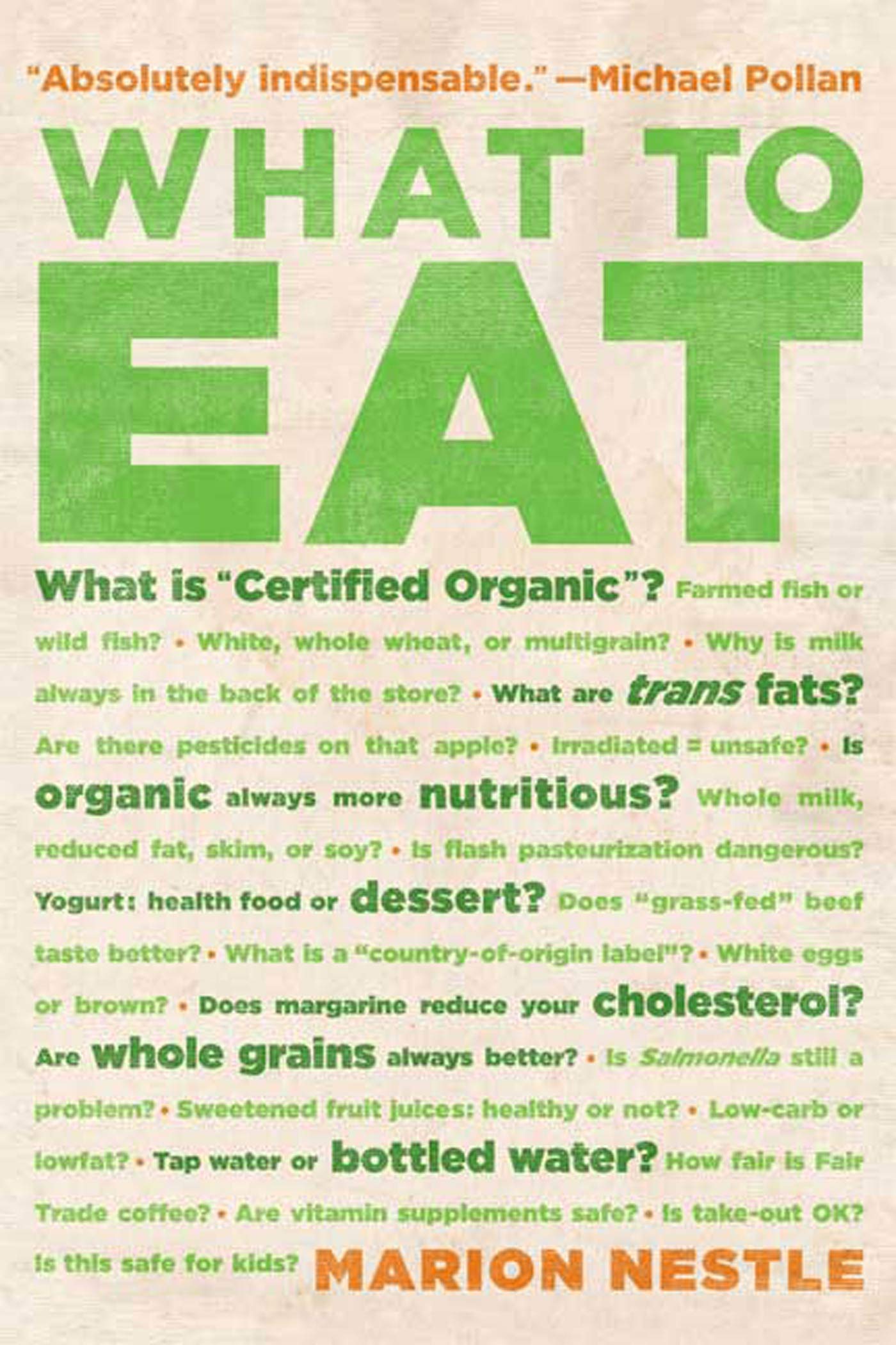 What to Eat book cover
