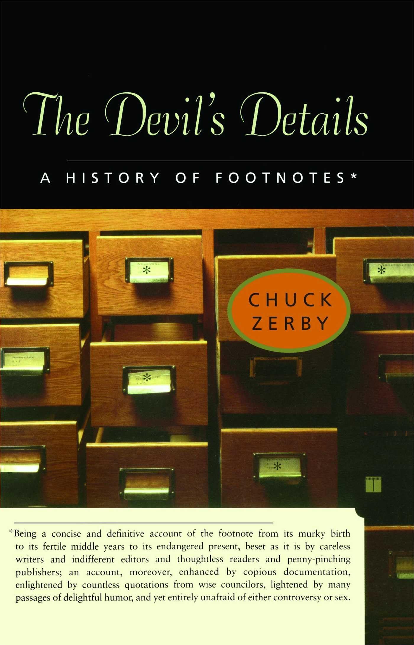 Devil's Details: A History of Footnotes book cover