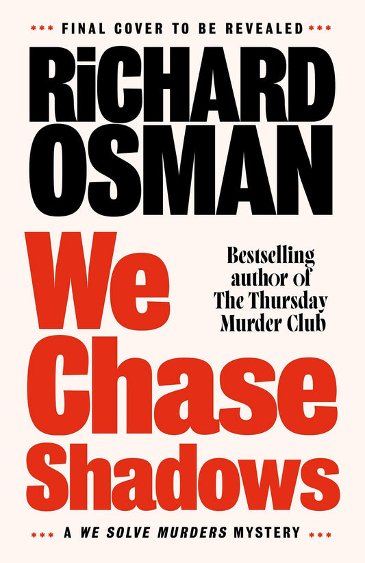 We Chase Shadows book cover