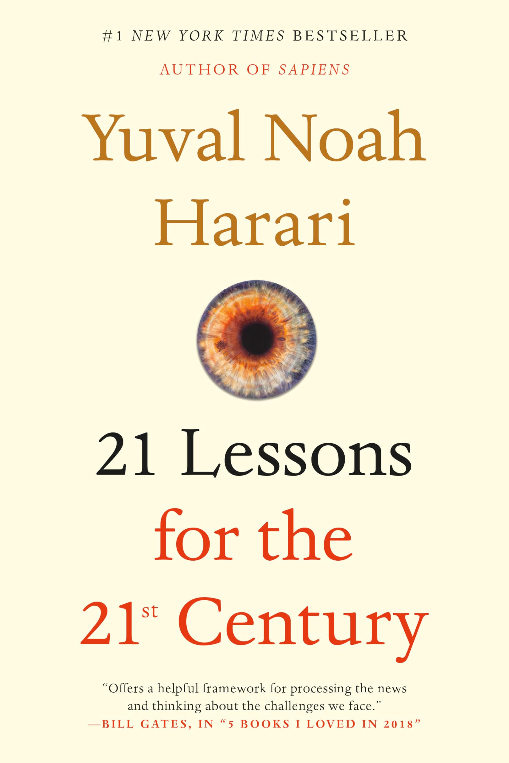 21 Lessons for the 21st Century book cover
