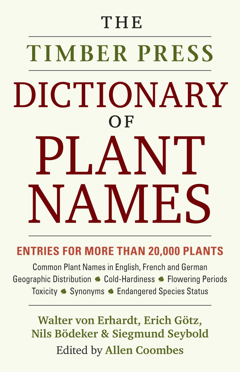 Timber Press Dictionary of Plant Names book cover