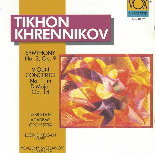 Khrennikov: Symphony No. 2, Op. 9 / Violin Concerto No. 1 in D, Op. 14 book cover