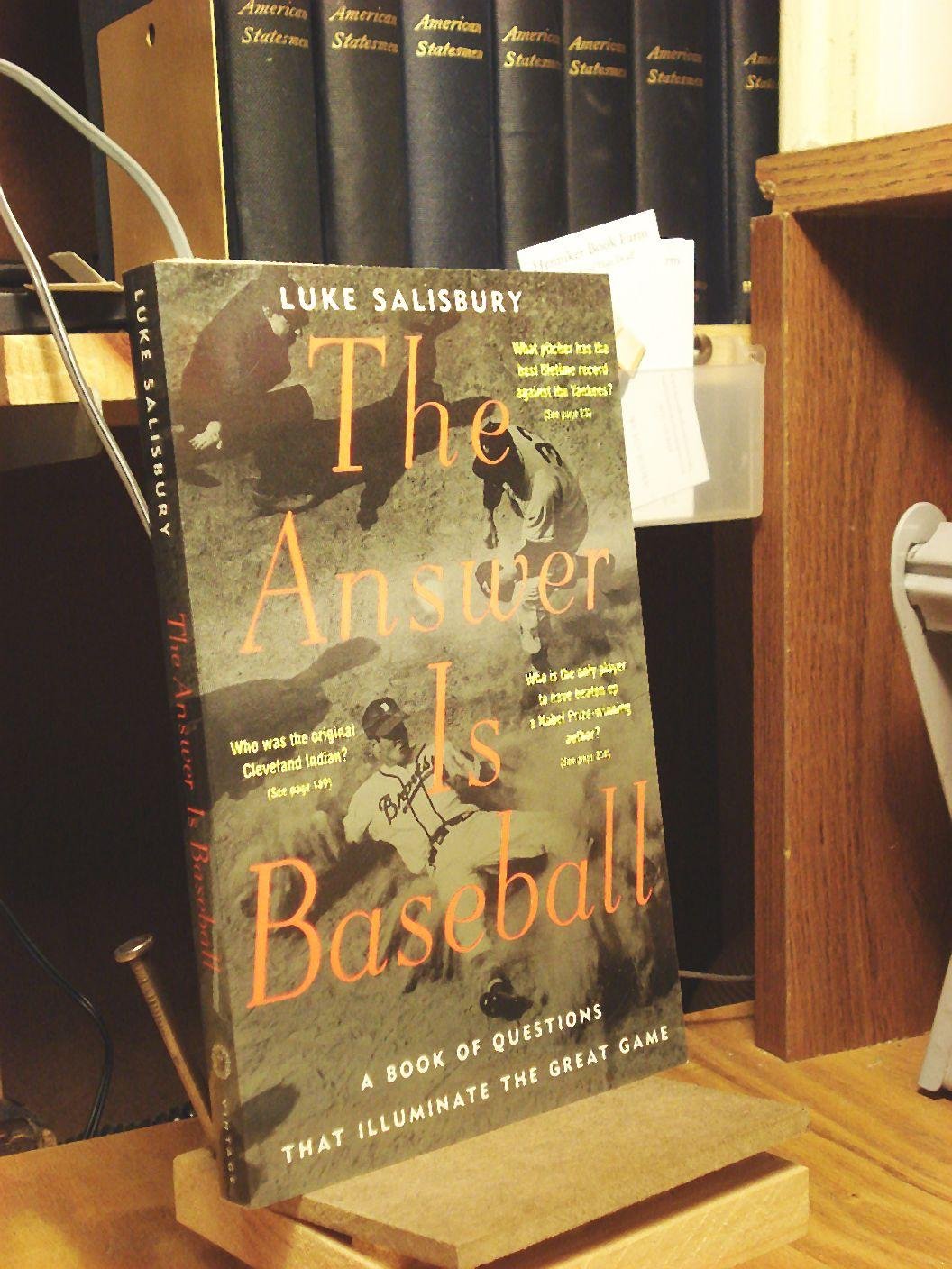 The Answer Is Baseball book cover