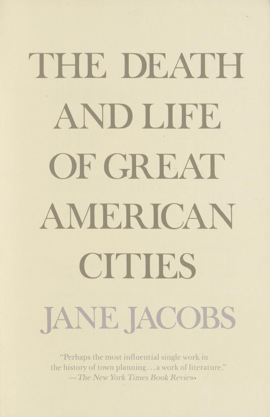 The Death and Life of Great American Cities book cover
