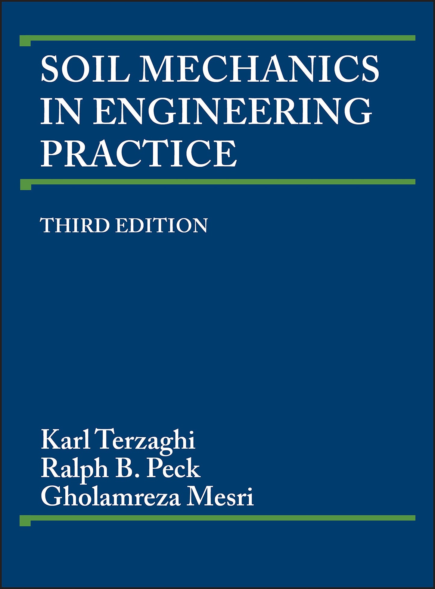 Soil Mechanics in Engineering Practice book cover