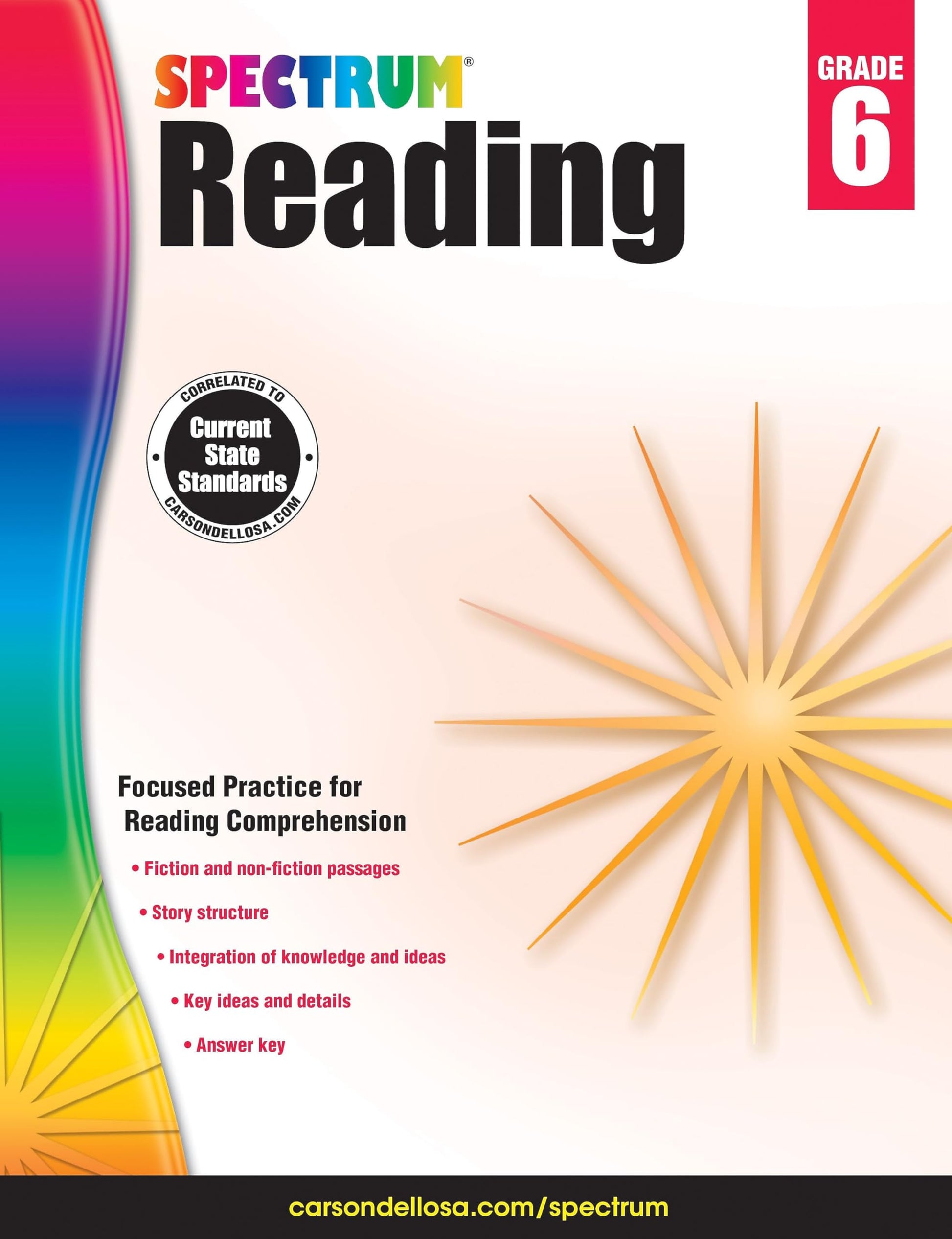Spectrum Reading Workbook, Grade 6: Volume 25 book cover