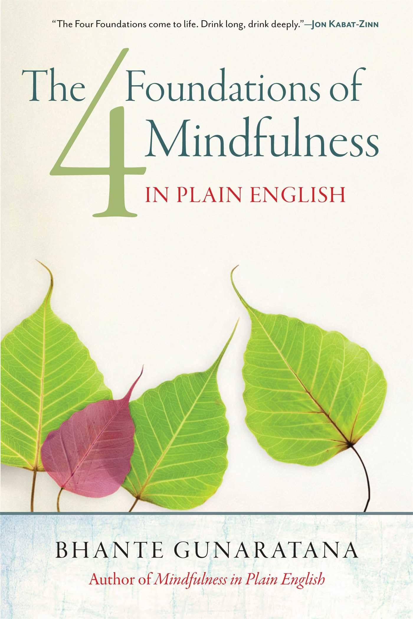 Four Foundations of Mindfulness in Plain English book cover