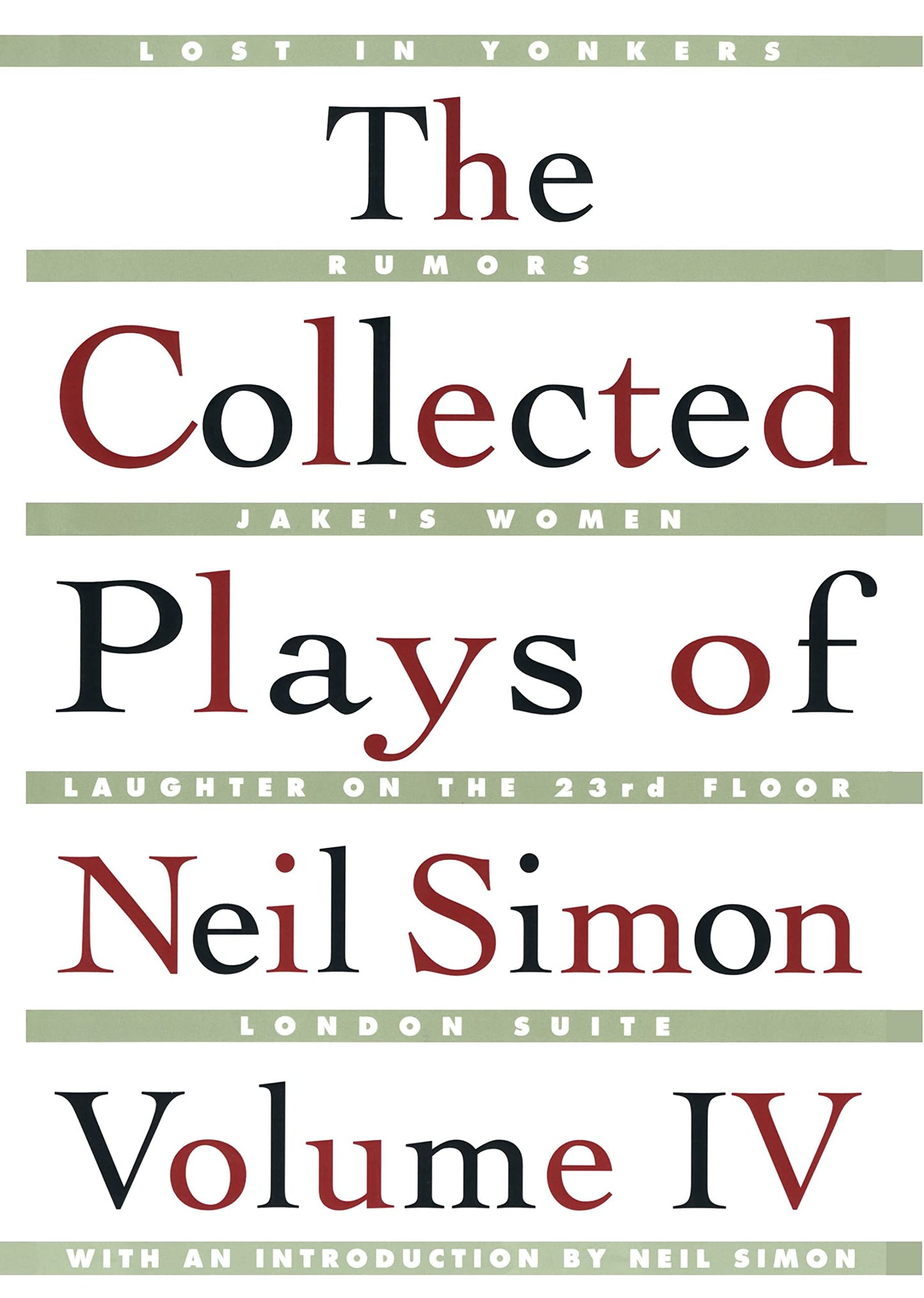 Collected Plays of Neil Simon Vol IV (Original) book cover