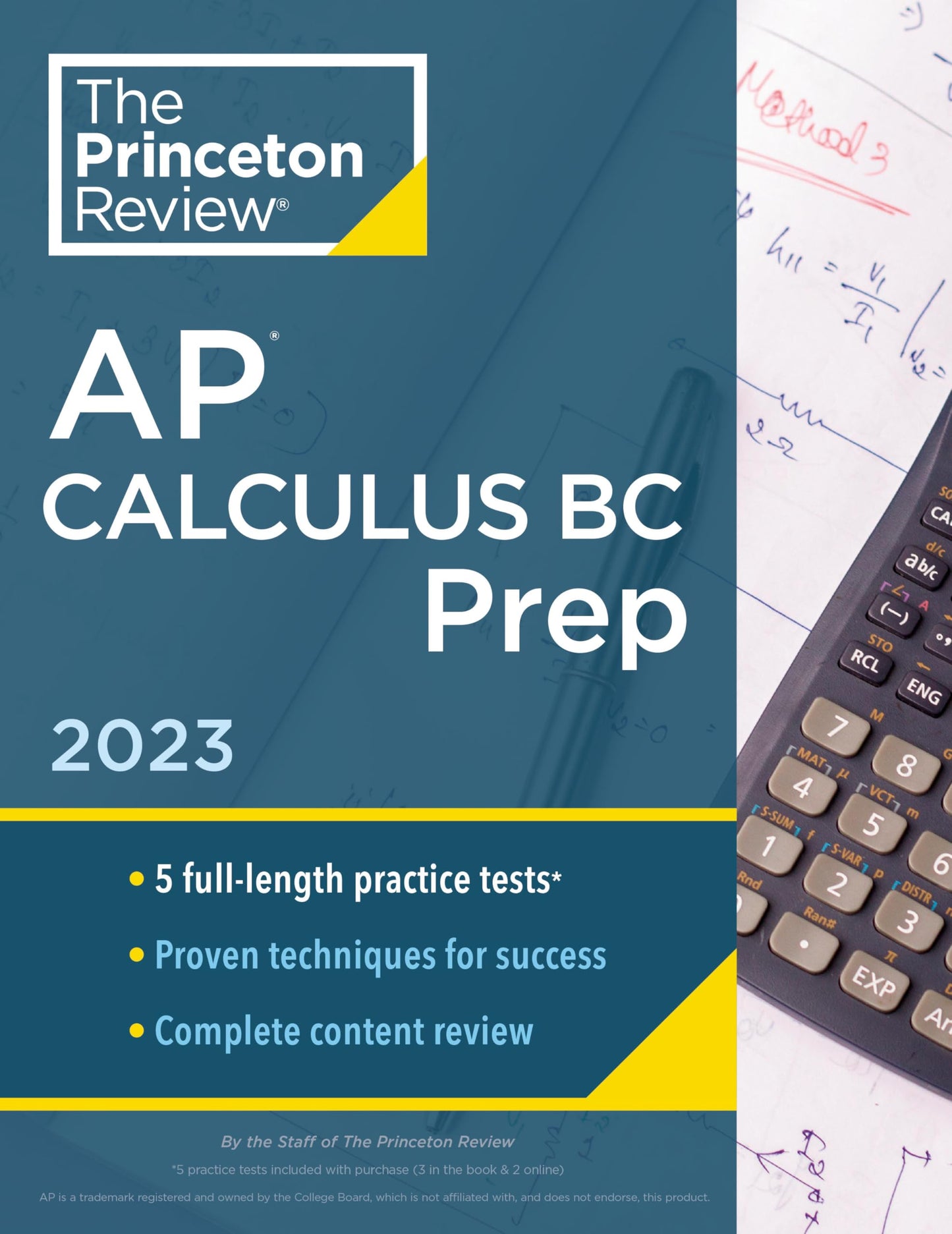 Princeton Review AP Calculus BC Prep, 2023: 5 Practice Tests + Complete Content Review + Strategies & Techniques