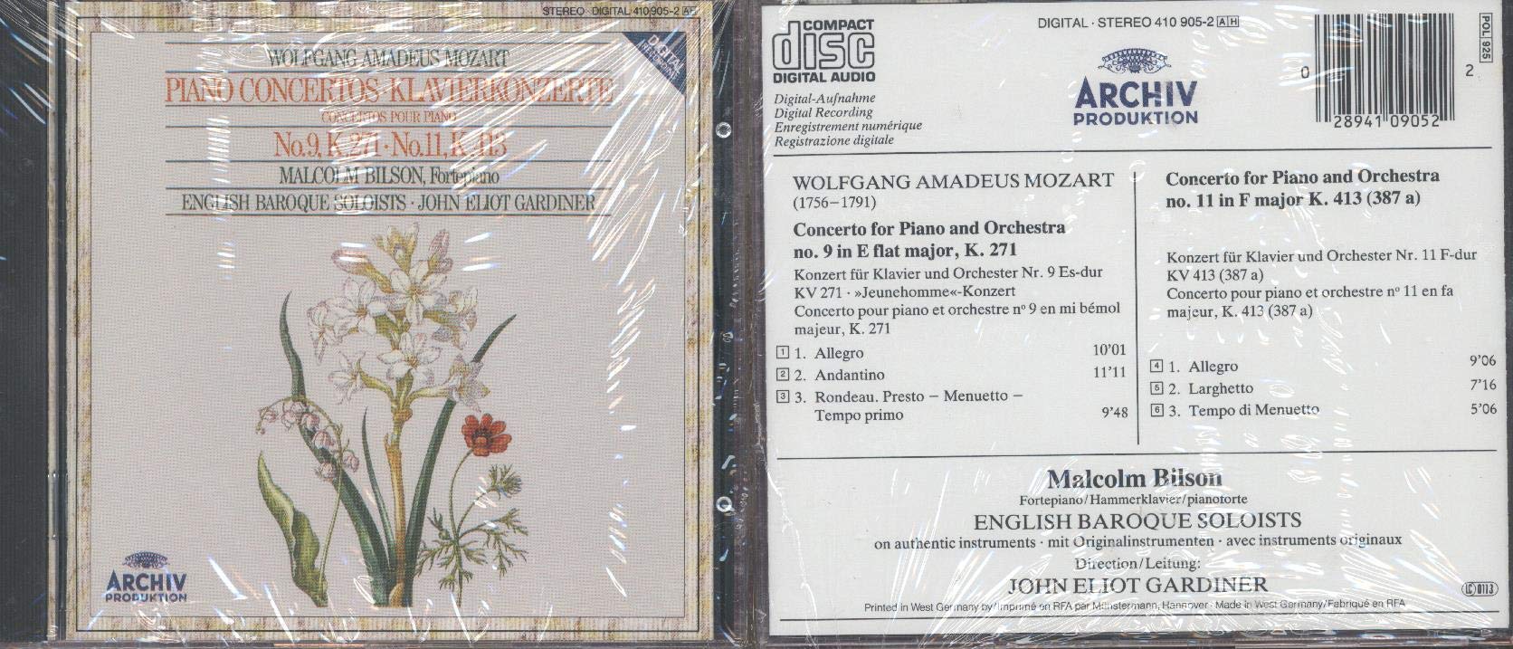Mozart: Piano Concertos / Klavierkonzerte No. 9, K. 271-No. 11, K. 413 book cover