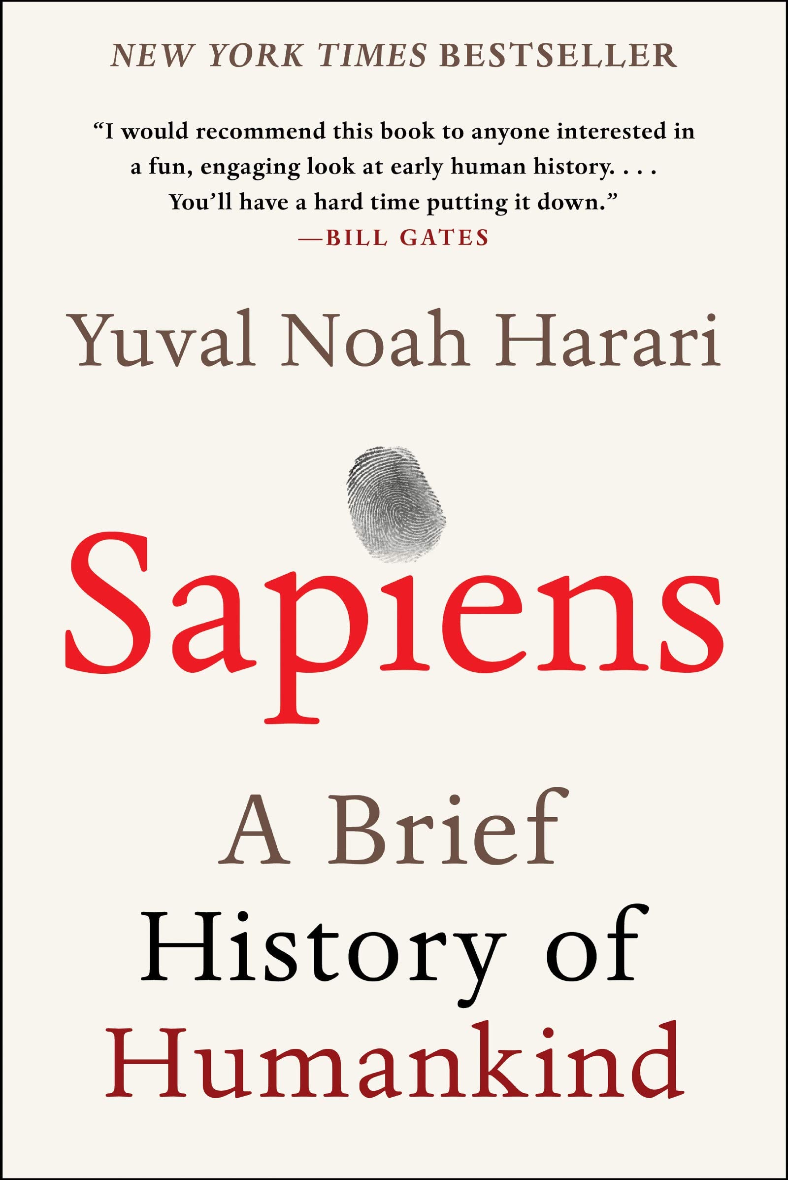 Sapiens: A Brief History of Humankind book cover