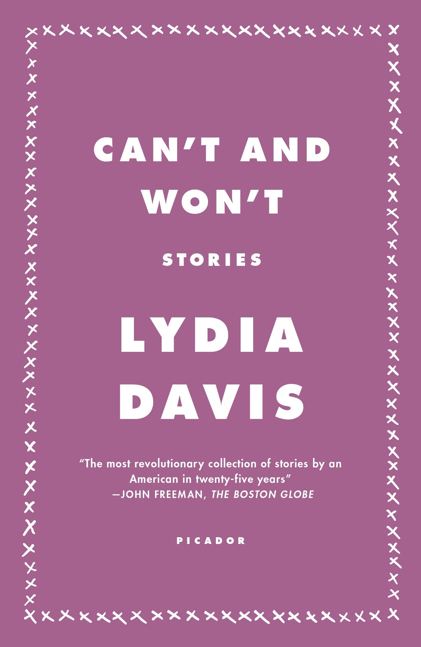 Can't and Won't: Stories book cover