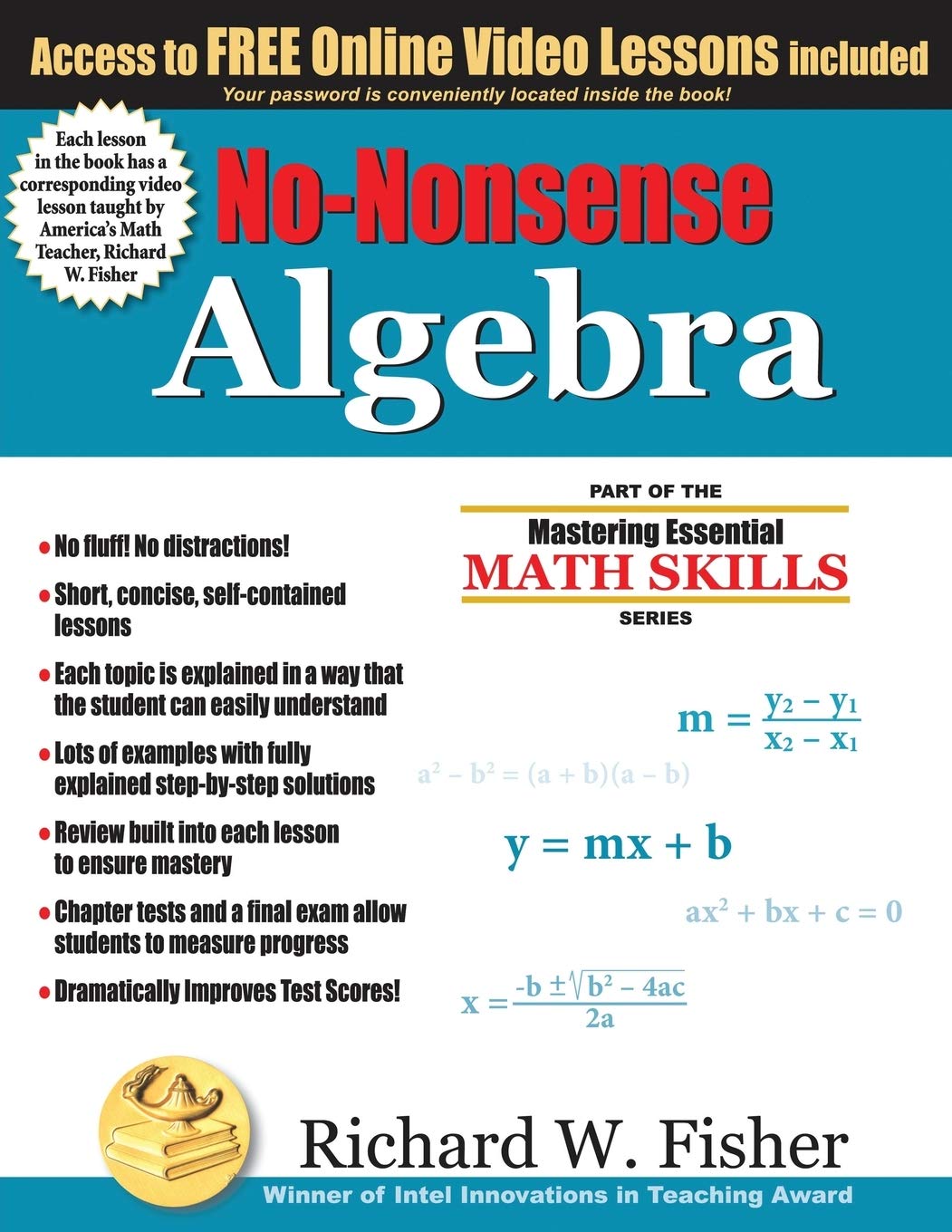 No-Nonsense Algebra: Part of the Mastering Essential Math Skills Series book cover
