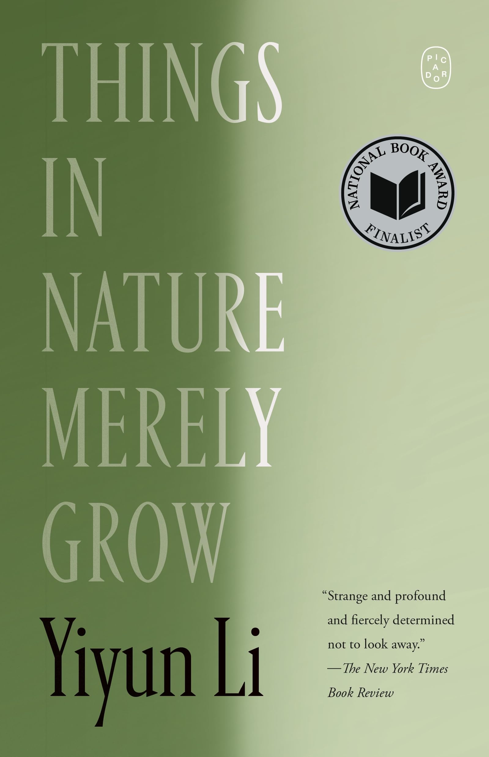 Things in Nature Merely Grow book cover
