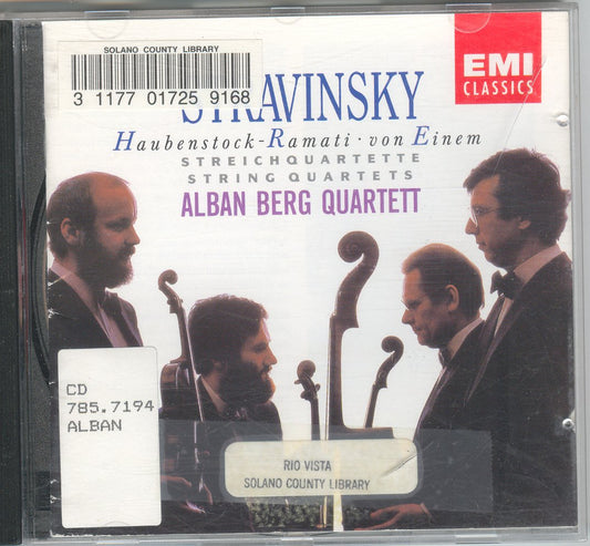 Igor Stravinsky / Roman Haubenstock-Ramati / Gottfried von Einem: String Quartets - Alban Berg Quartett book cover