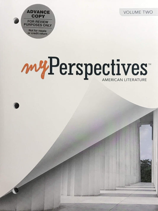 Myperspectives English Language Arts 2017 Student Edition Grade 11 Volume 2 book cover