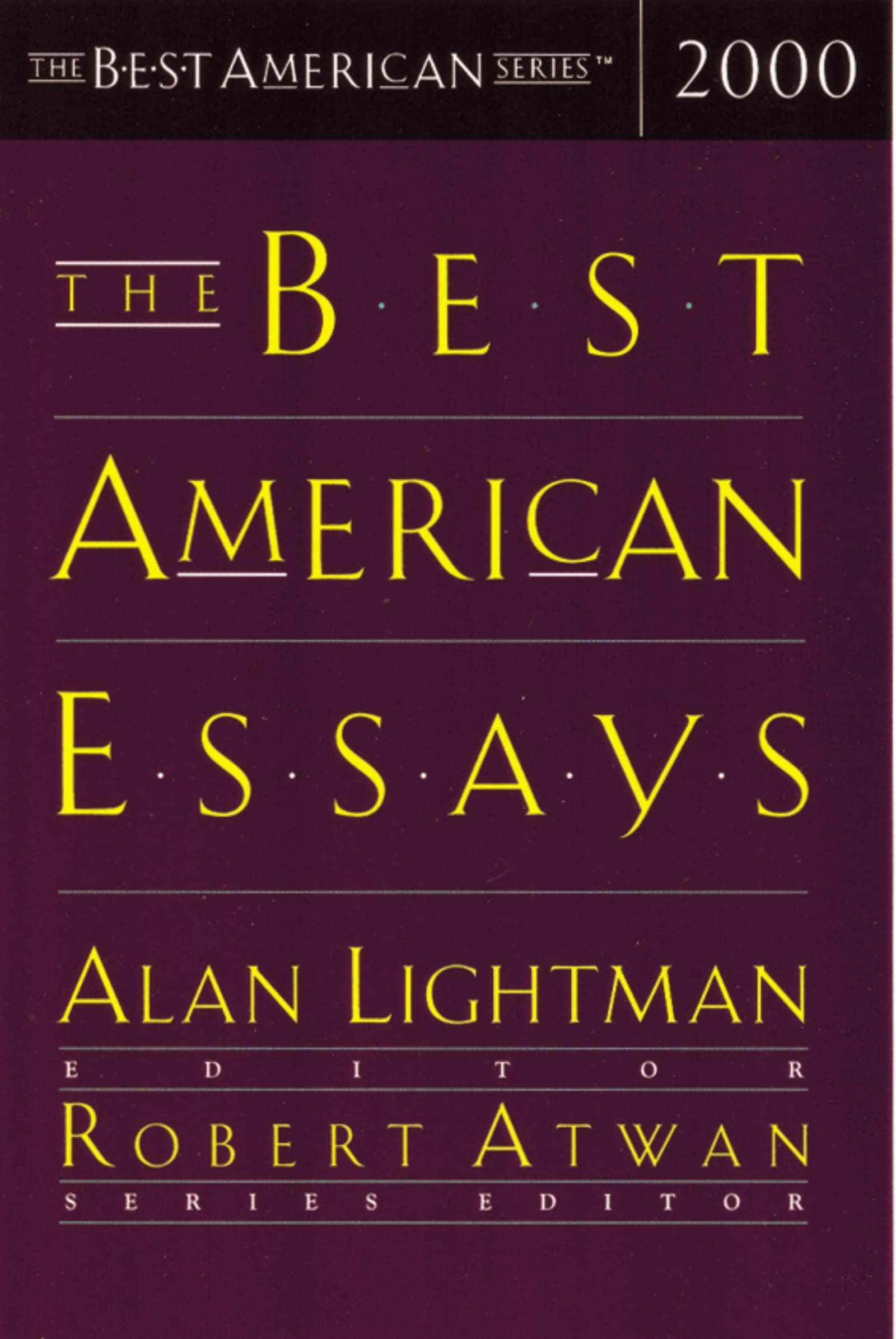 Best American Essays 2000 (2000) book cover