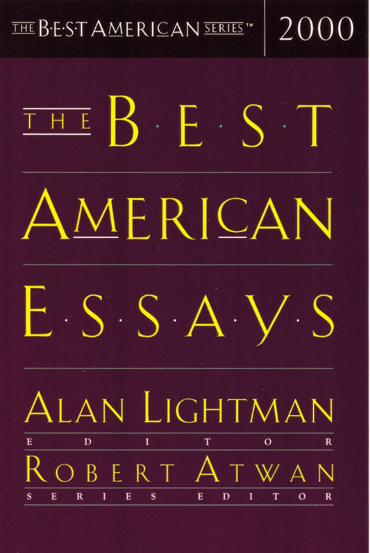 Best American Essays 2000 (2000) book cover