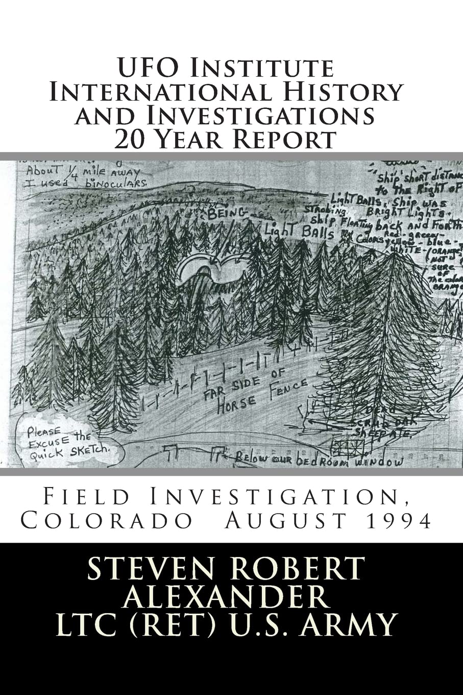 UFO Institute International History and Investigations 20 Year Report book cover