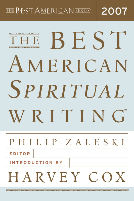 Best American Spiritual Writing (2007) (2007) book cover