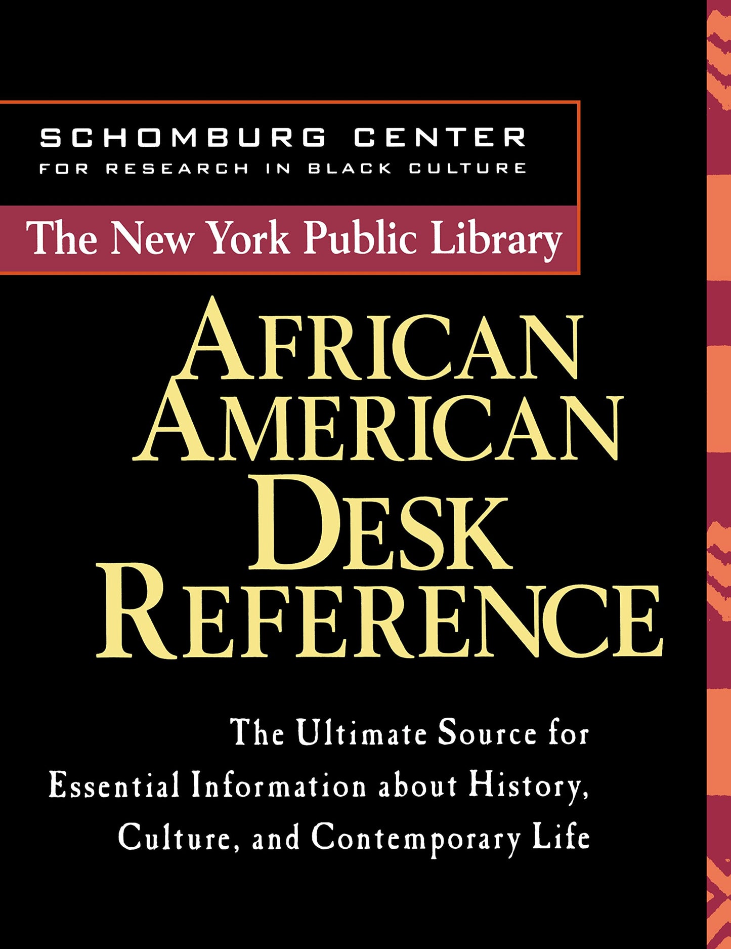 New York Public Library African American Desk Reference book cover