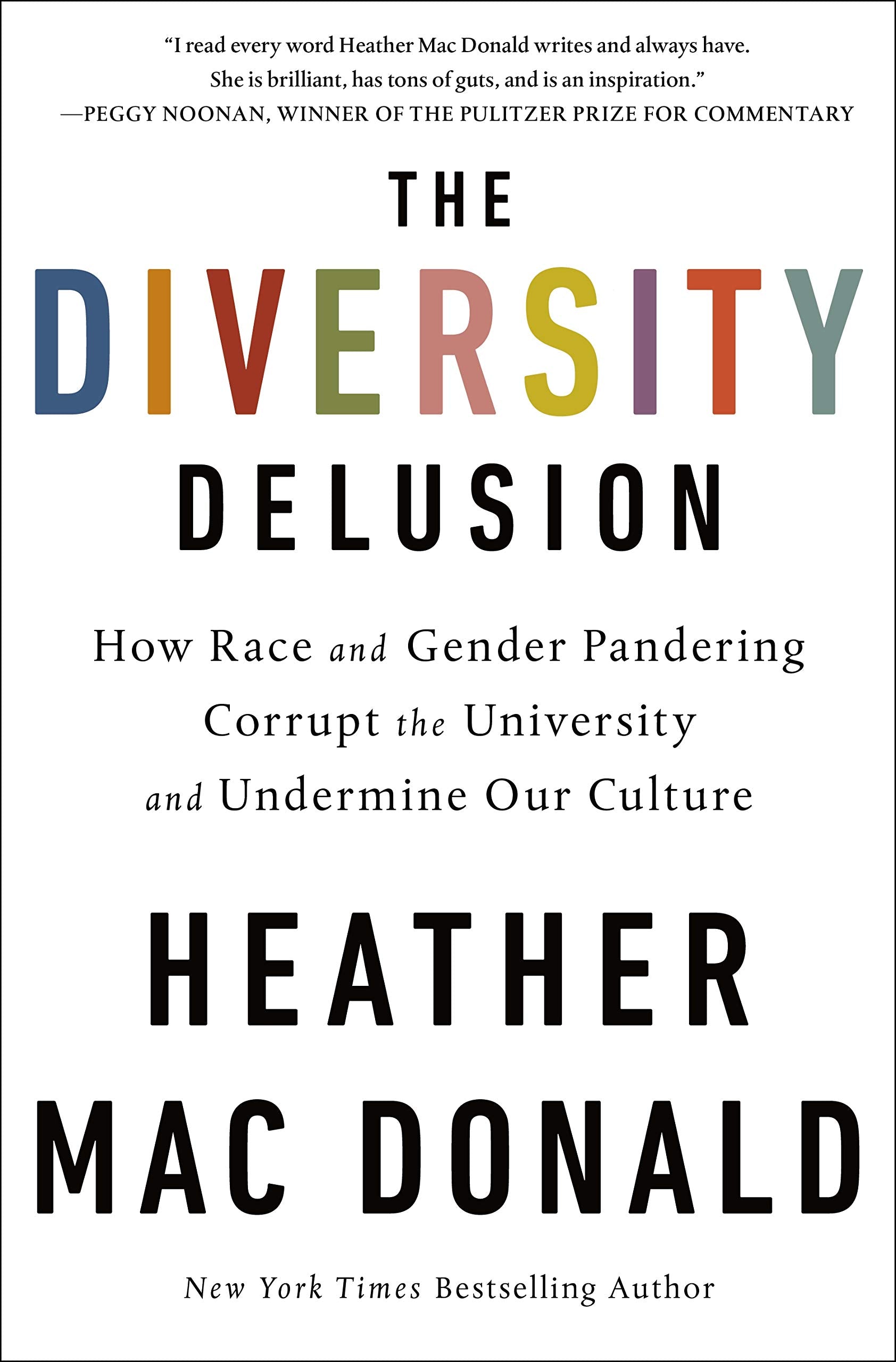 Diversity Delusion: How Race and Gender Pandering Corrupt the University and Undermine Our Culture book cover
