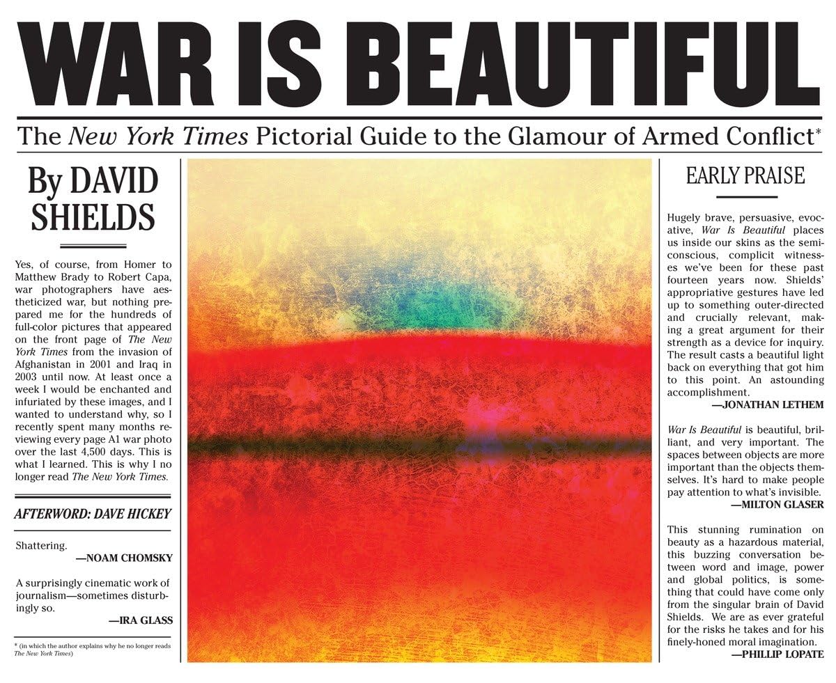 War Is Beautiful: The New York Times Pictorial Guide to the Glamour of Armed Conflict* book cover