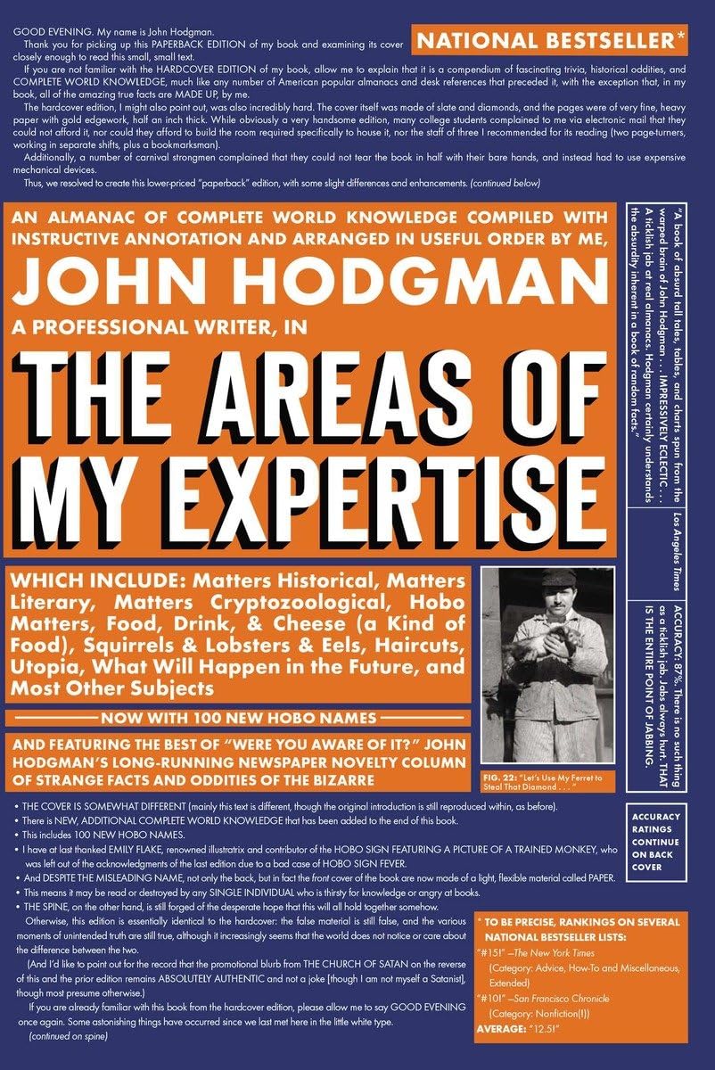 Areas of My Expertise: An Almanac of Complete World Knowledge Compiled with Instructive Annotation and Arranged in Useful Order book cover