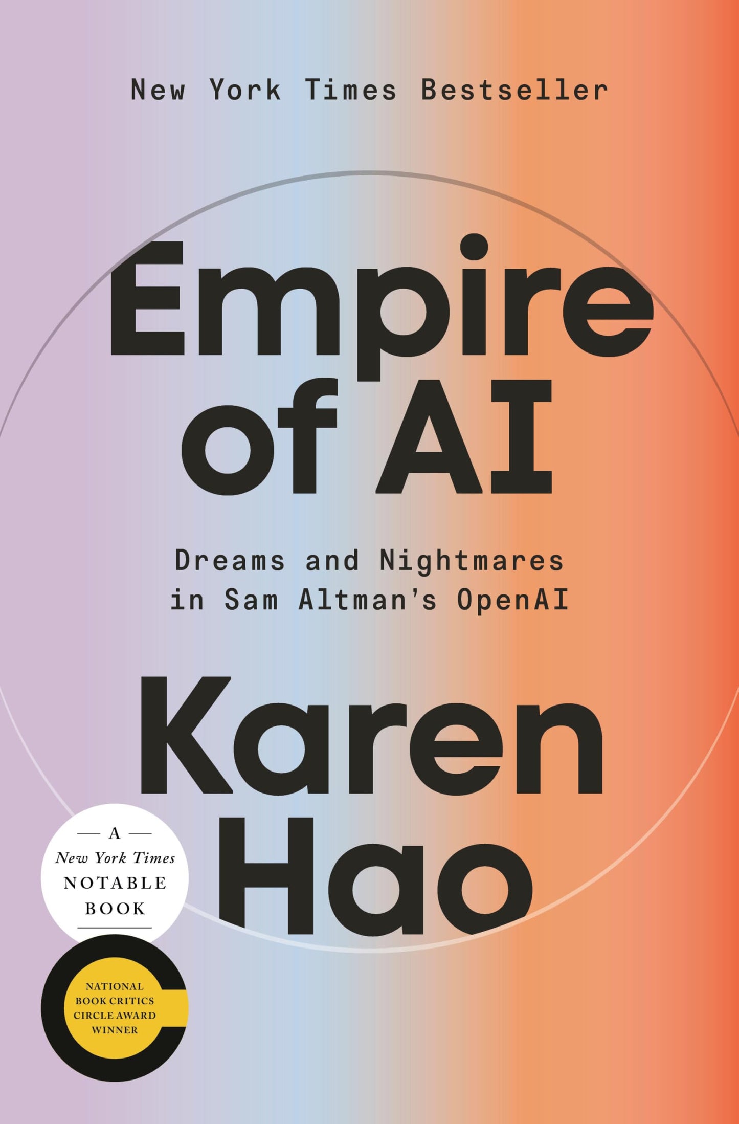 Empire of AI book cover