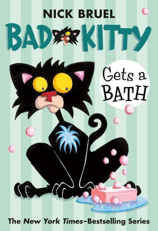 Bad Kitty Gets a Bath (Paperback Black-And-White Edition) book cover